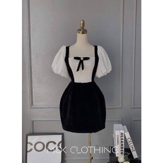 BIGSIZE ĐẦM NHUNG NGỰC REN TRẮNG