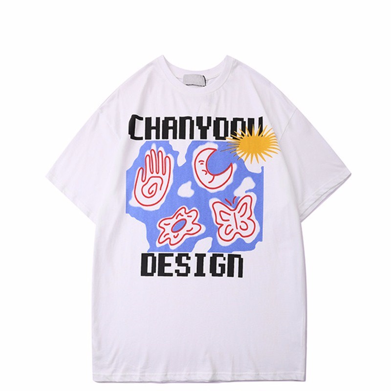 NRVP Áo Thun Unisex Mùa Hè Dáng Suông Tay Cộc Phong Cách Hàn Quốc Cho Nam Nữ