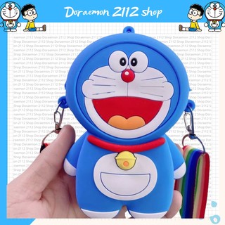 Túi silicon pop it đeo chéo Doraemon Đô Rê Mon siêu dễ thương