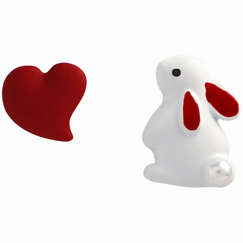 Bông Tai Mạ Bạc 925 Hình Thỏ Dễ Thương