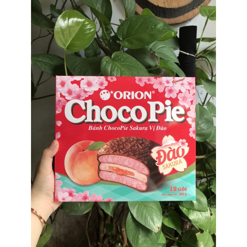 Bánh Choco Pie Sakura Vị Đào Orion