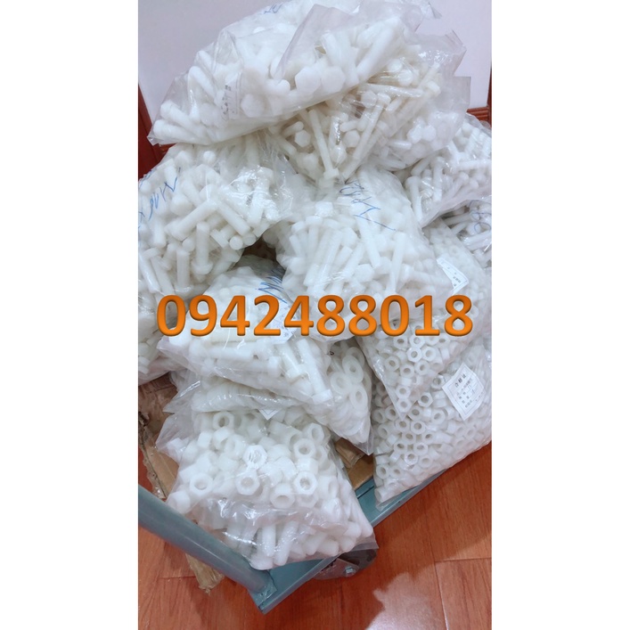 Bulong nhựa, vít nhựa, ốc nhựa, ecu nhưa M10x50