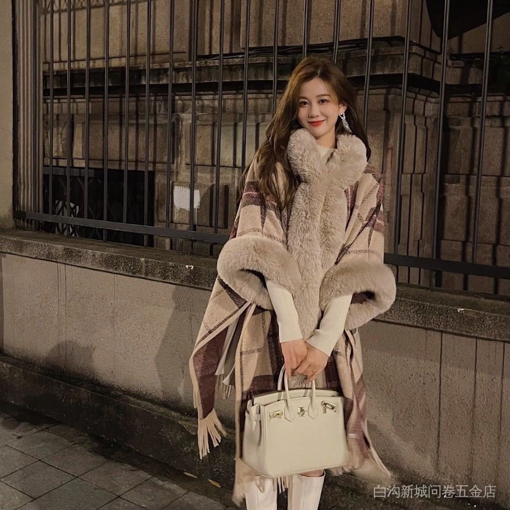 Áo Choàng Dệt Kim Có Mũ Trùm Họa Tiết Bánh Ngọt Phong Cách Retro Thời Trang Thu Đông Mới Cho Nữ