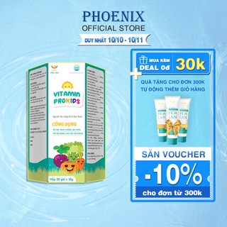 Hộp Thạch bổ sung Vitamin cho trẻ Pro Kids Golden Phoenix Pharma- hộp 20 gói
