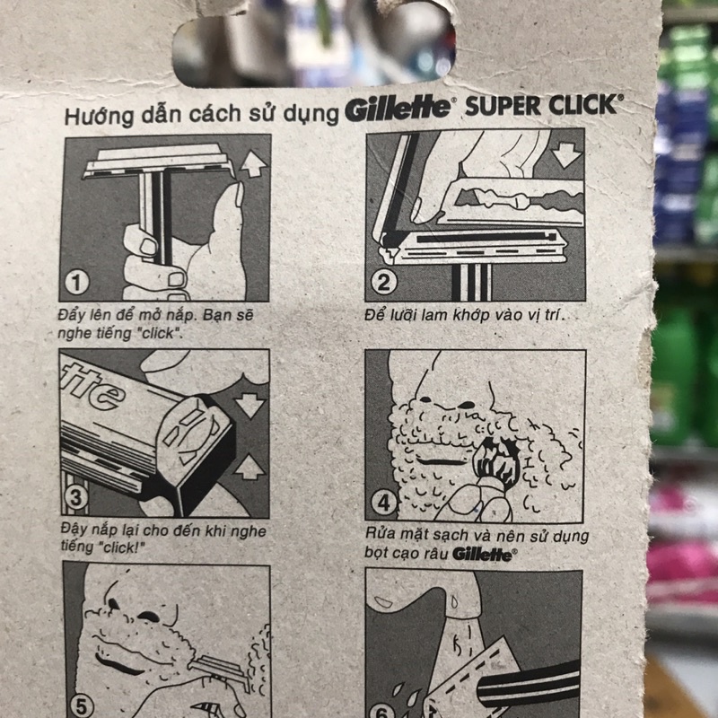 Dao cạo râu Gillette Super Thin siêu Ben,siêu Bền