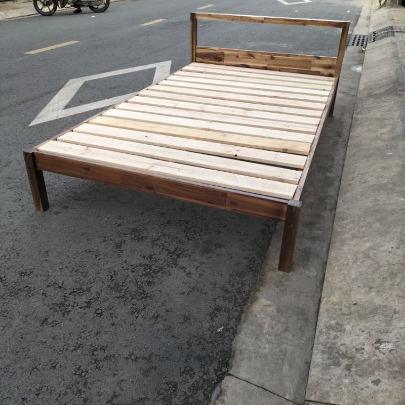 Giường ngủ cho em bé - giường ngủ gỗ tự nhiên, kích thước ngang 100cm, 120cm, 140cm, dài 2m.