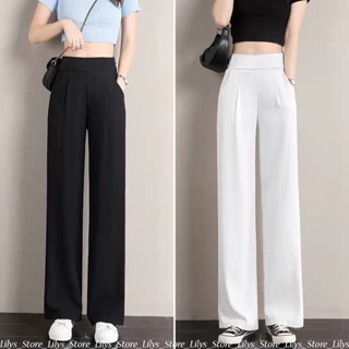  Quần ống rộng khóa sườn hàng cực đẹp - Quần culottes dáng suông  3 màu đen be trắng  