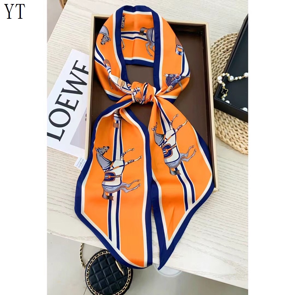Khăn Quàng Cổ Lụa Dài Mỏng Họa Tiết Kim Cương Phong Cách Hàn Quốc Thời Trang Xuân Thu Mới Dành Cho Bạn Nữ