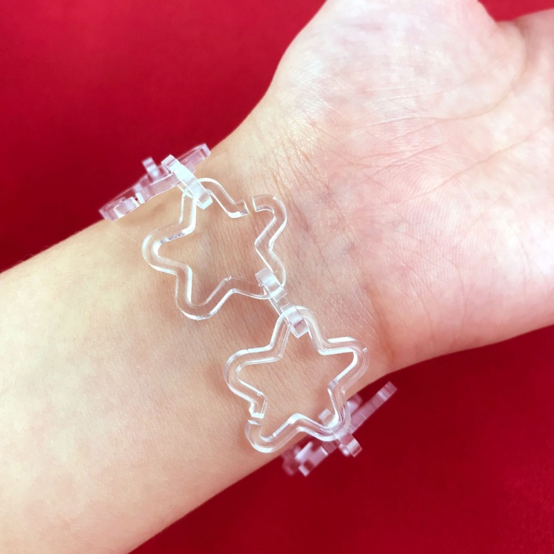 Khuôn Silicone Làm Vòng Tay / Dây Chuyền Hình Ngôi Sao Diy