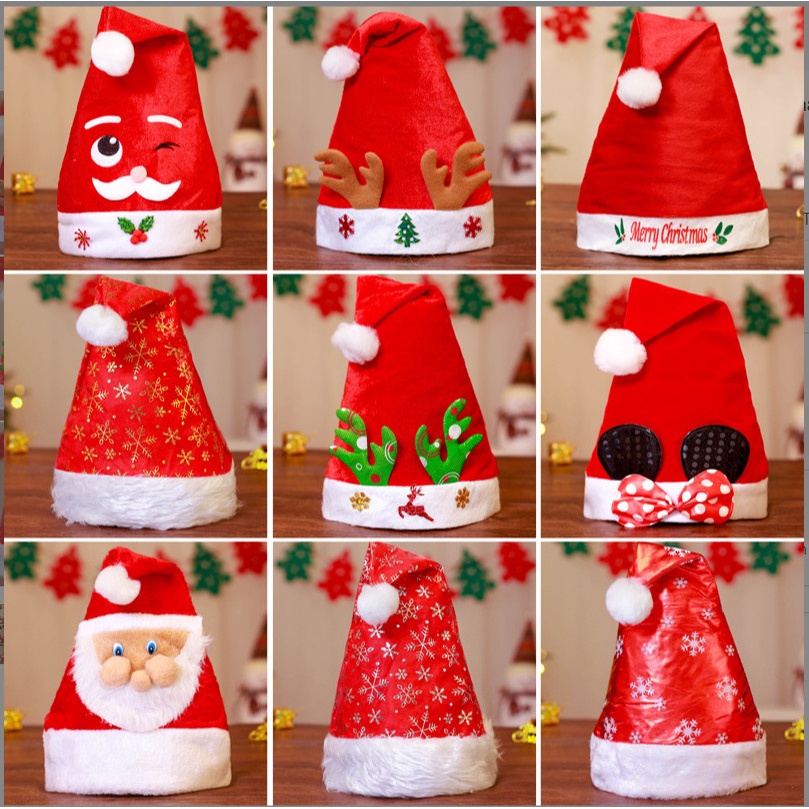 Nón giáng sinh, nón noel nhung cao cấp