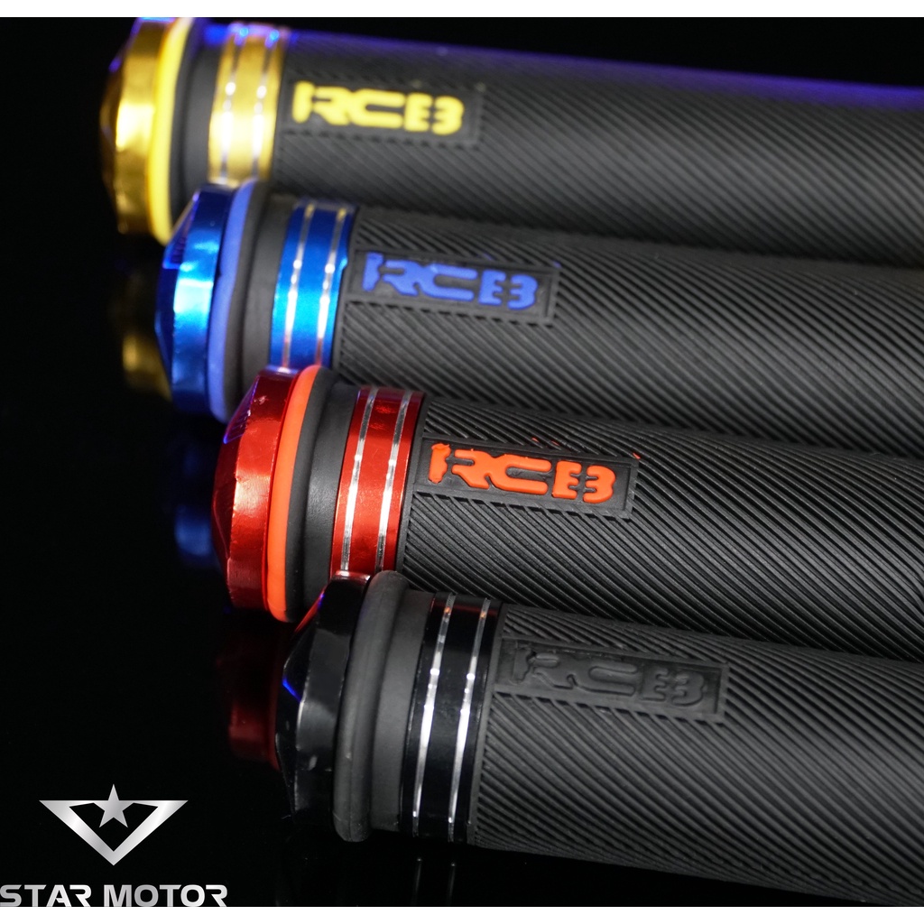 Tay nắm cao su RCB gù nhôm CNC sử dụng cho mọi dòng xe máy