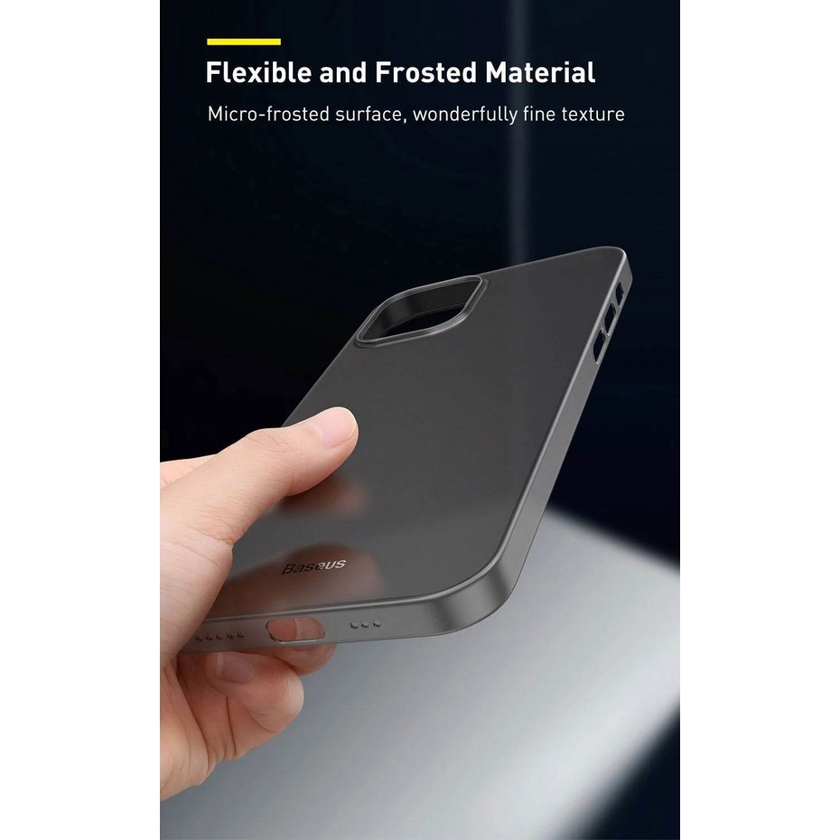 Ốp Lưng Iphone 12 Series Baseus Wing Case Siêu Mỏng Chống Bám Vân Tay