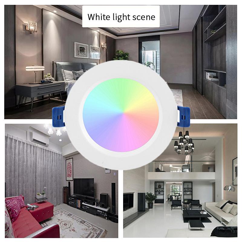 Hàng Có Sẵn Đèn Led Âm Trần Thông Minh Tuya Zigbee 3.0 10W/12W Đèn Trần Tròn Rgbcw Chiếu Sáng Điểm Trong Nhà Alexa Thông Minh