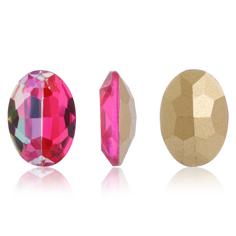 Bán Chạy Năm 2022 Hạt Cườm Thủy Tinh Hình Oval K9 Kích Thước 18x25mm Tự Làm Trang Sức Quần Áo