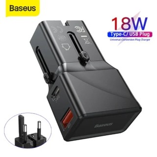 SẠC NHANH 18W 2 CỔNG PD PPS KÈM CHÂN SẠC ĐA NĂNG BASEUS UNIVERSAL YOUTH EDITION CHÍNH HÃNG