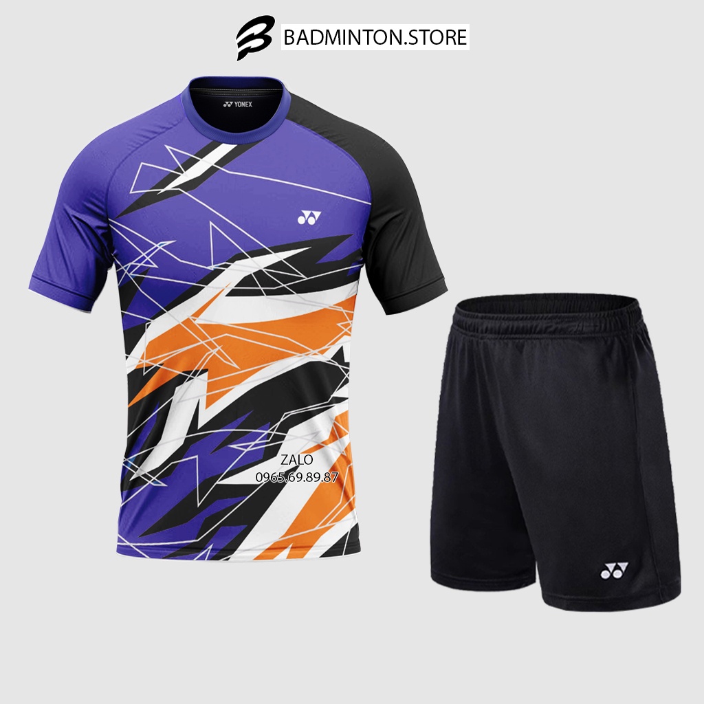 Áo cầu lông Yonex, quần áo thi đấu cầu lông chất liệu cao cấp thấm hút mồ hôi mới nhất
