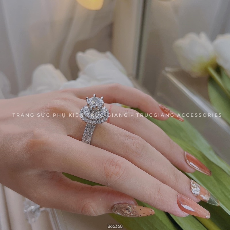 Nhẫn xi bạch kim