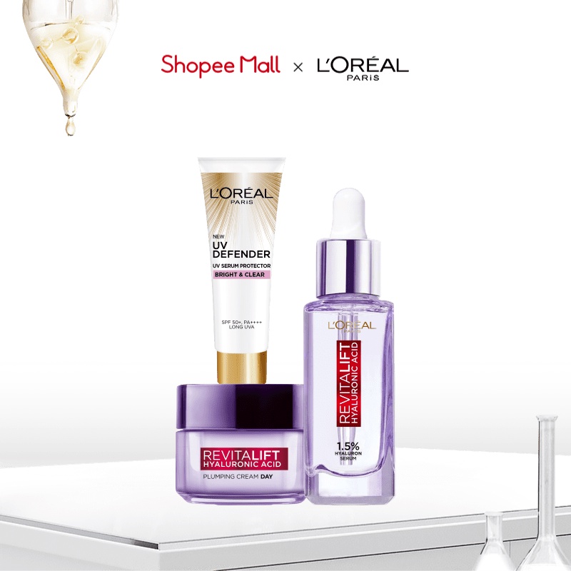 Bộ Serum 30ml & Kem dưỡng 15ml Revitalift Pure Hyaluronic Acid 1.5% & KCN