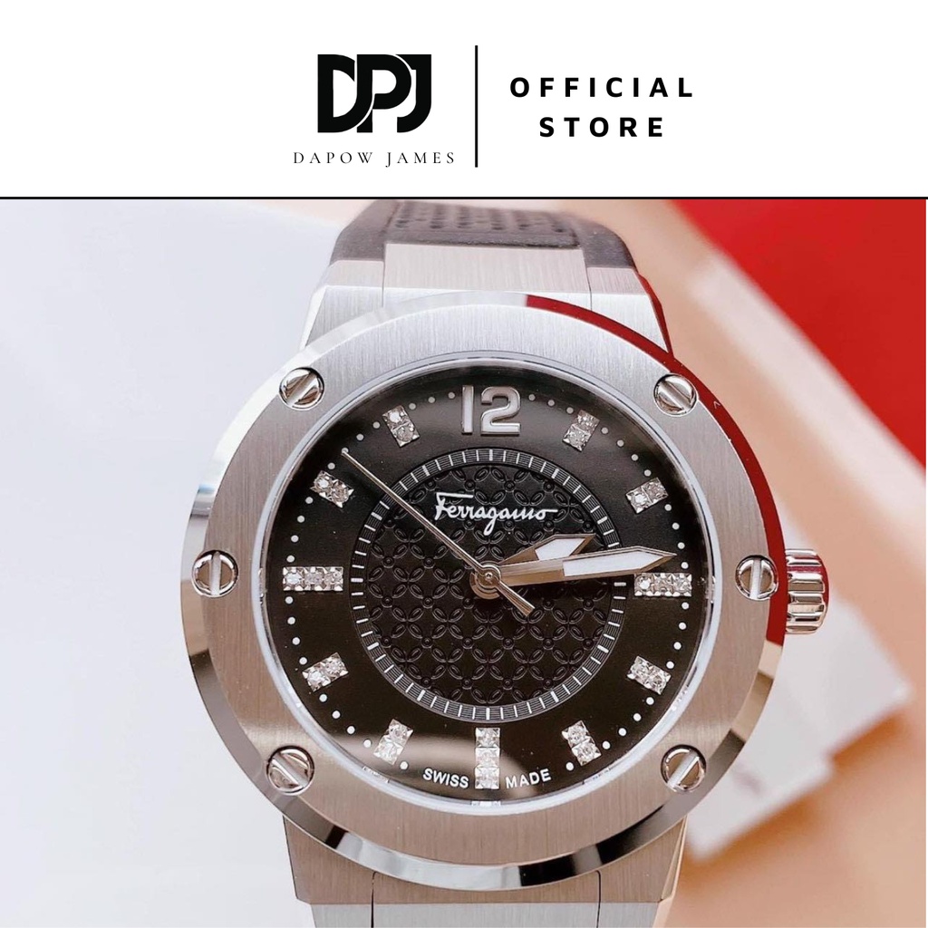 Đồng Hồ Salva Ferraga F80 ladies dây đen Cao Cấp