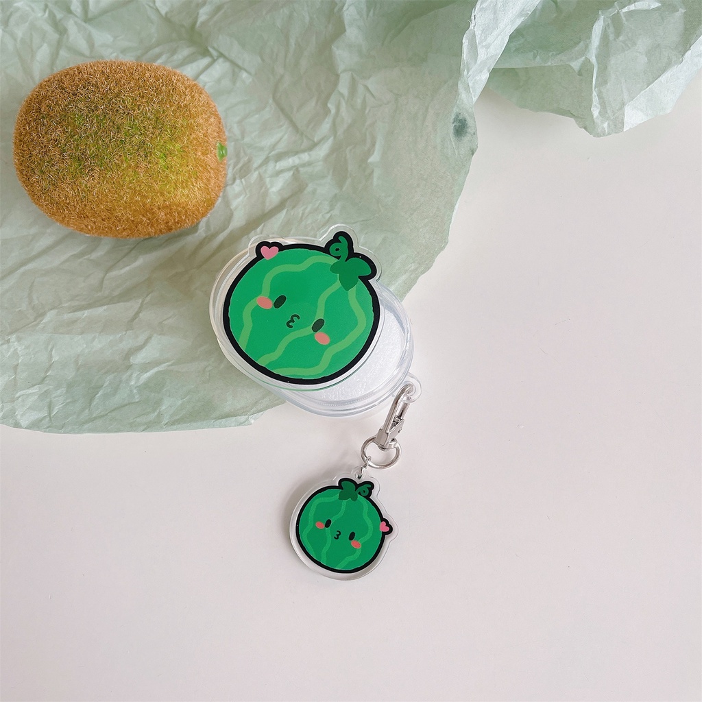 Vỏ Bảo Vệ Hộp Sạc Tai Nghe Lenovo LP40 HT38 / PRO6 LP40 PRO / LP40 S LP5 TWS Bằng TPU Trong Suốt Họa Tiết Trái Cây Dễ Thương