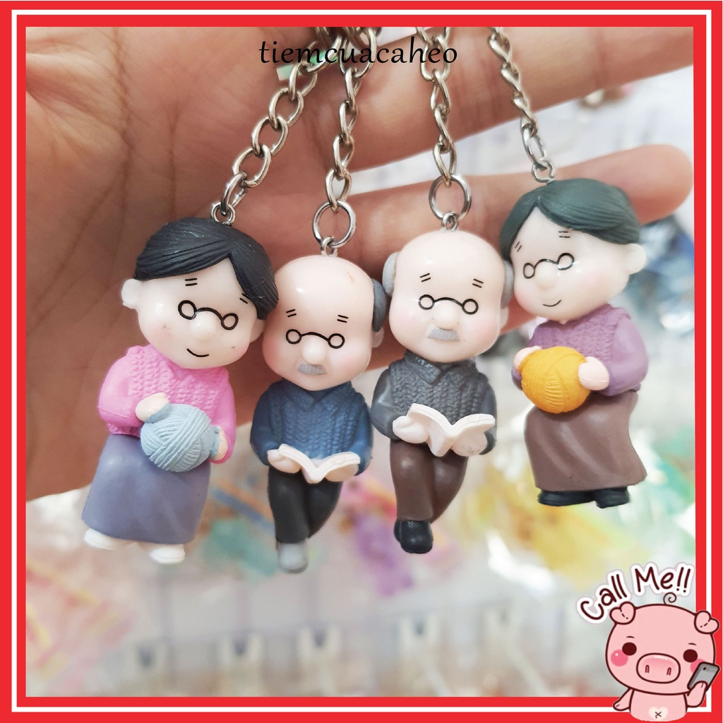 Móc khóa Cặp Đôi Hôn Nhau, keychain cartoon couple cute hot trend Tiệm Của Cá Heo