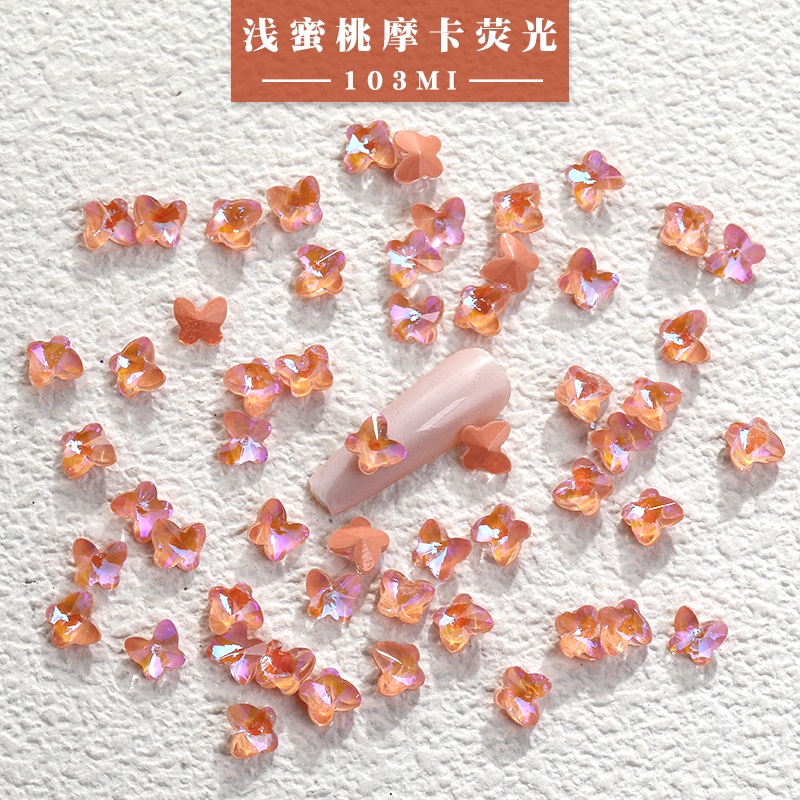 Đá Mocha Phát Quang Đính Móng Tay Nghệ Thuật