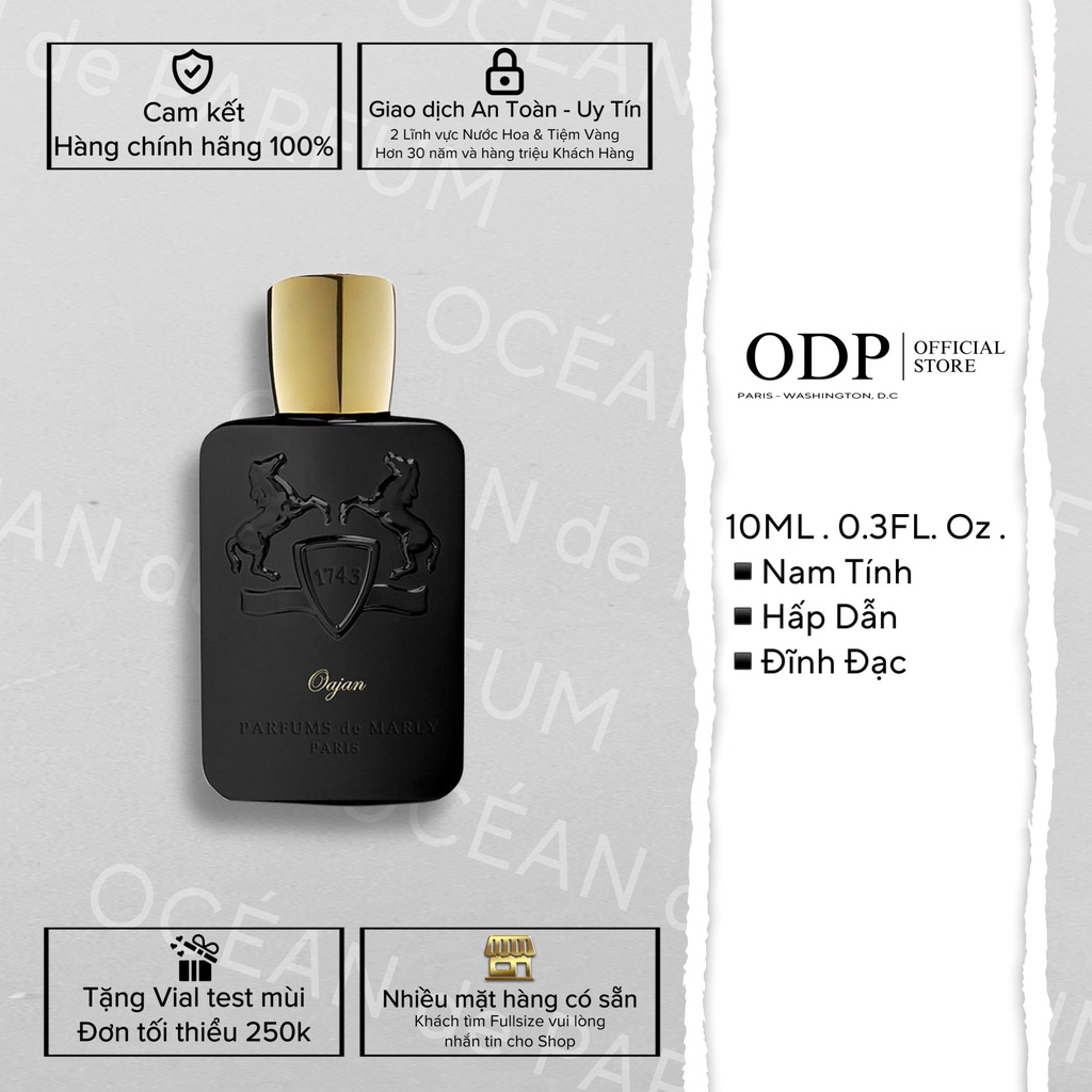 Nước hoa nam Parfums De Marly Oajan EDP 5ML 10ML