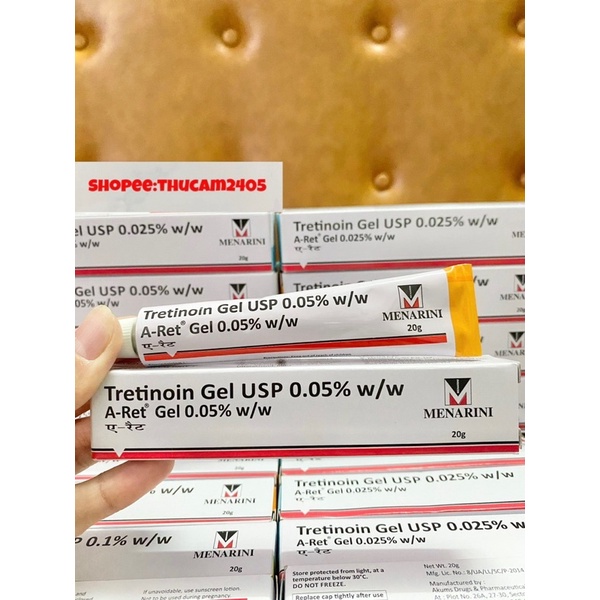 Gel Aret Tretinoin Giảm mụn, mờ thâm , chống lão hóa .