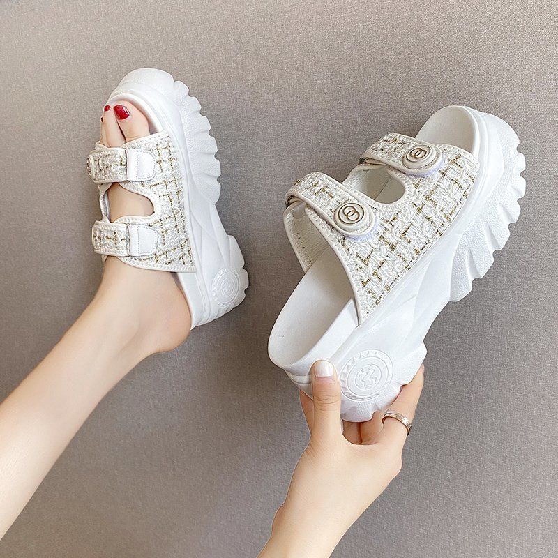 Dép bánh mì đế cao Dép đế xuồng Dép Sandal Đế Dày Thời Trang Mùa Hè 2022 Cho Nữ