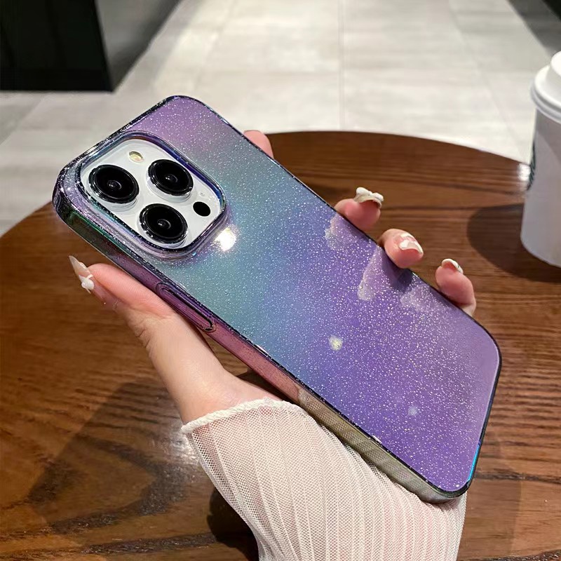 Ốp Điện Thoại iPhone 14 13 12 11 Pro max 14 plus x xs xr xsmax Silicon case ốp lưng điện thoại ip 14 13 promax PC Cứng Chống Sốc Nhiều Màu Sắc Lấp Lánh Sang Trọng Cho