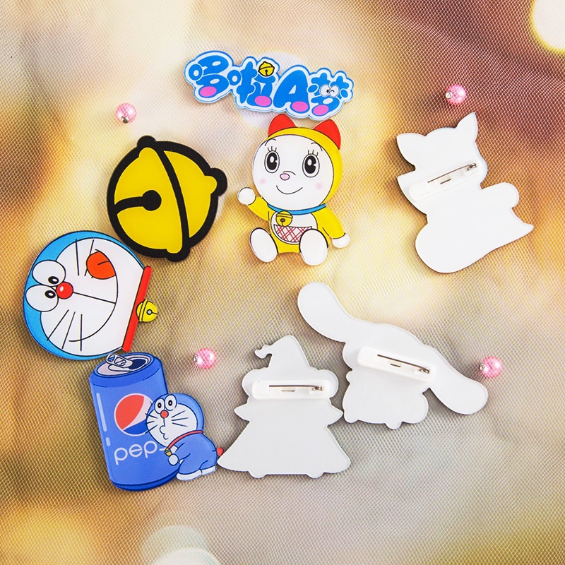 1 Huy Hiệu Cài Áo Hình Doraemon Dễ Thương