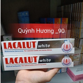 Kem đánh răng LACALUT white giúp răng trắng e,hơi thở thơm mát