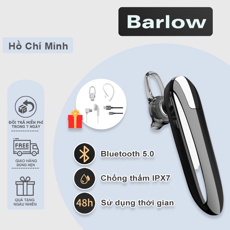 Tai nghe Bluetooth X8, IPX7 Chống thấm nước Pin 300mAh Nói 48 giờ, Nghe nhạc 36 giờ, Hỗ trợ iOS / Android - Barlow Store