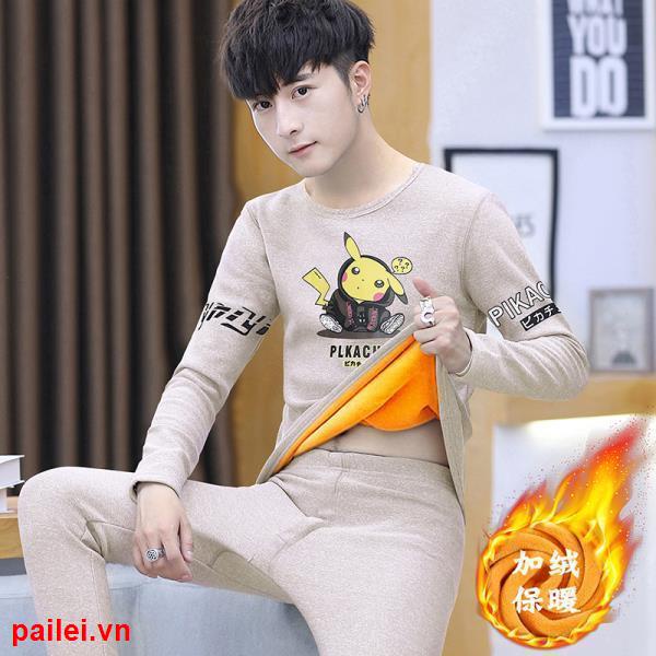 Bộ Đồ Lót Phối Nhung Dày Dặn Phong Cách Mới Thời Trang Mùa Thu 2021 Dành Cho Học Sinh Trung Học