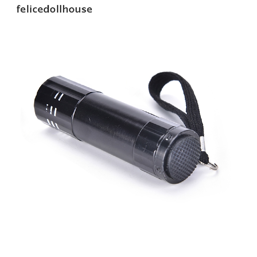 Đèn pin mini tia cực tím uv 9 bóng led chất lượng