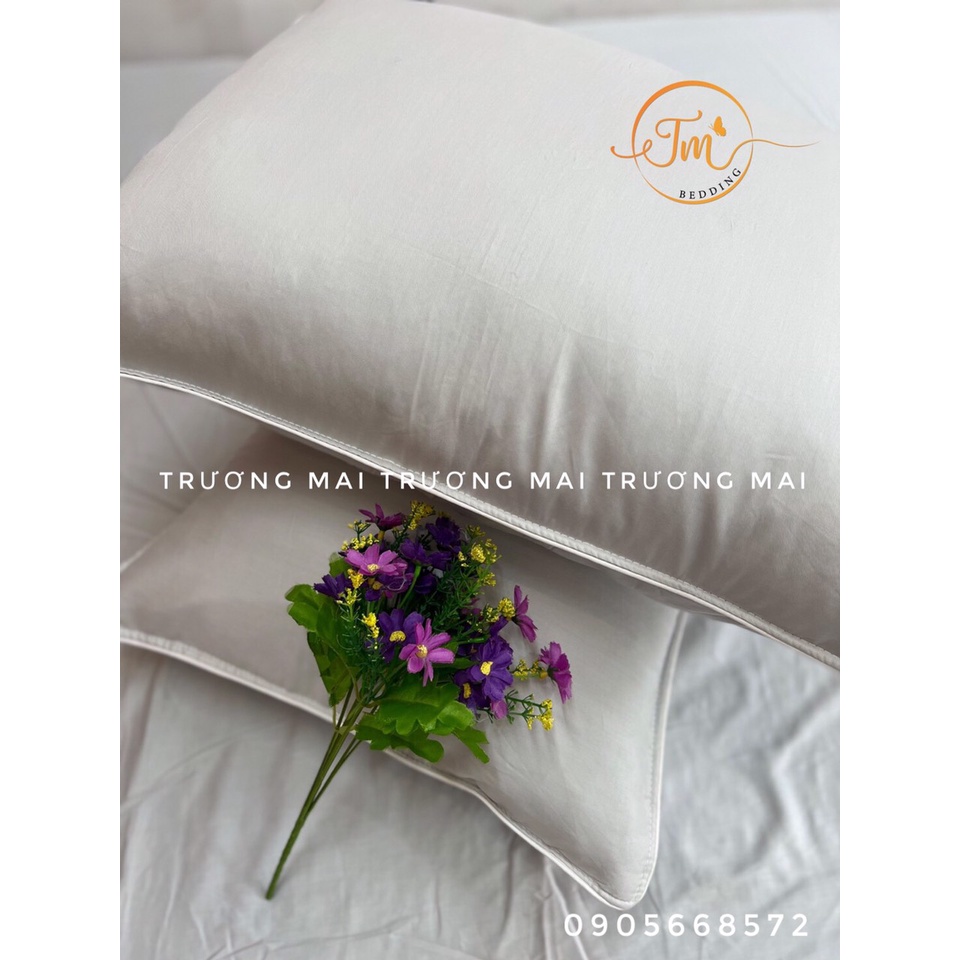 Ga giường 100% Coton 1 màu xám sét 4 món không chăn