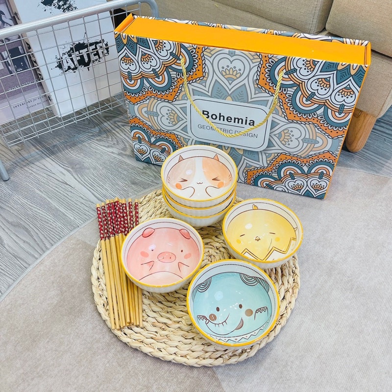 🥣🥢 SET BÁT KÈM ĐŨA BOHEMIA 🥣🥢