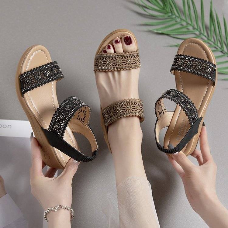 2022 giày sandal nữ đi mưa giày sandal nữ bigsize giày sandal nữ ulzzang giày sandal nữ ulzzang giày sandal nữ ulzzang Giày Sandal Cao Gót Đế Xuồng Một Dây Phong Cách Mới Mùa Hè 2022