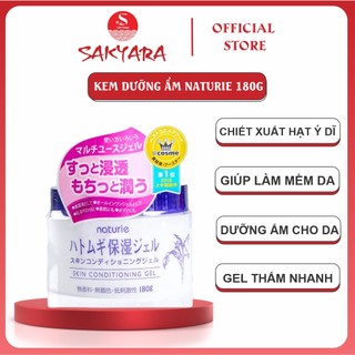 Kem dưỡng ẩm Naturie Hatomugi Naturie Skin Conditioning 180g Nhật Bản kem dưỡng ẩm dạng serum gel lỏng nhẹ thấm nhanh