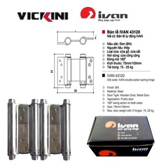 Bản lề cửa 2 chiều inox - vicikini - ivan