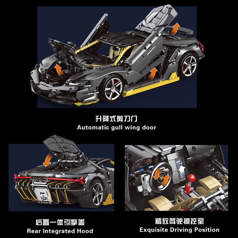 Đồ chơi giáo dục Lắp Ráp mô hình Siêu xe Lamborghinis Racing Car K1-1A