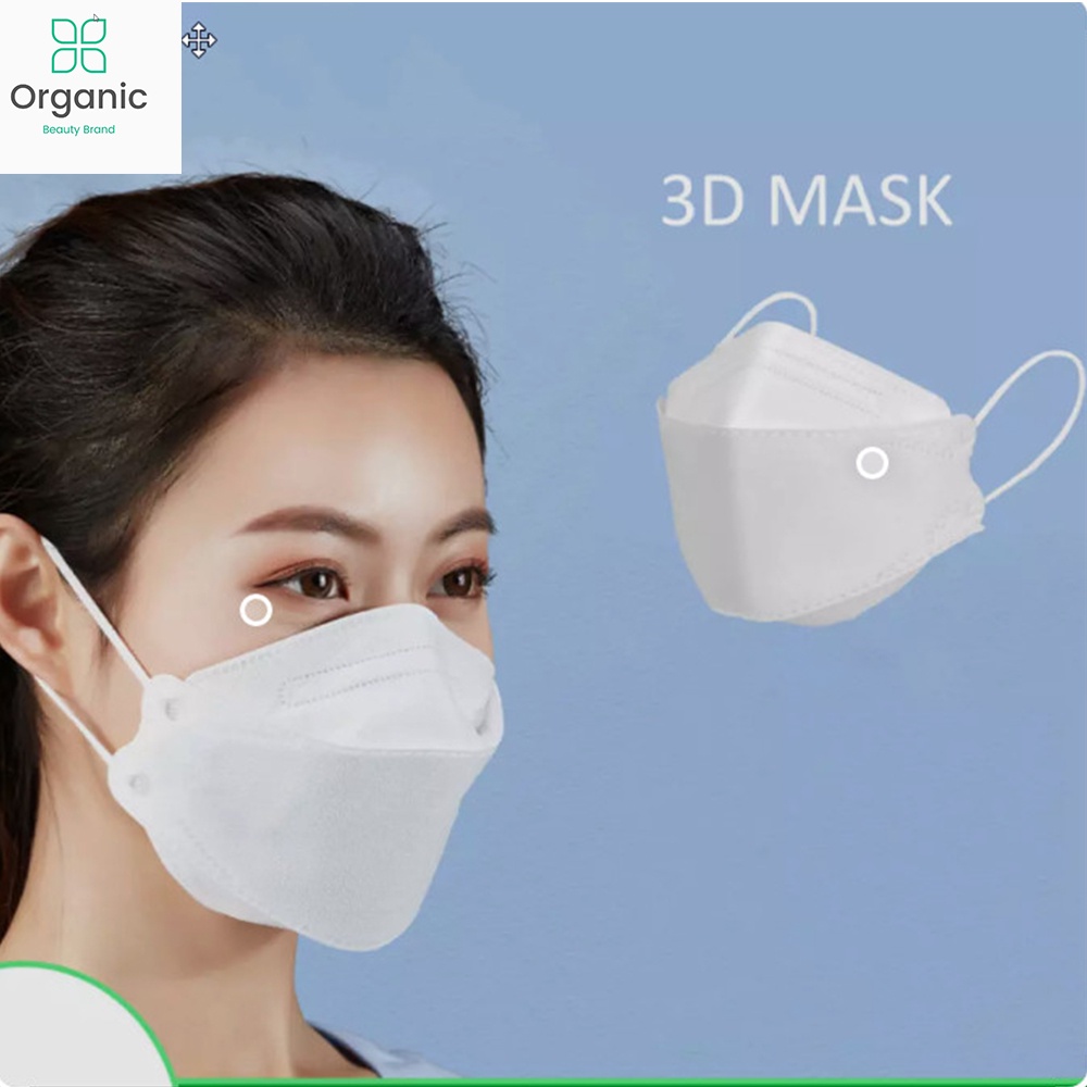 JOMI - Khẩu Trang Y Tế 4D - Ngăn Bụi Mịn - Vi Khuẩn - Túi 5 cái