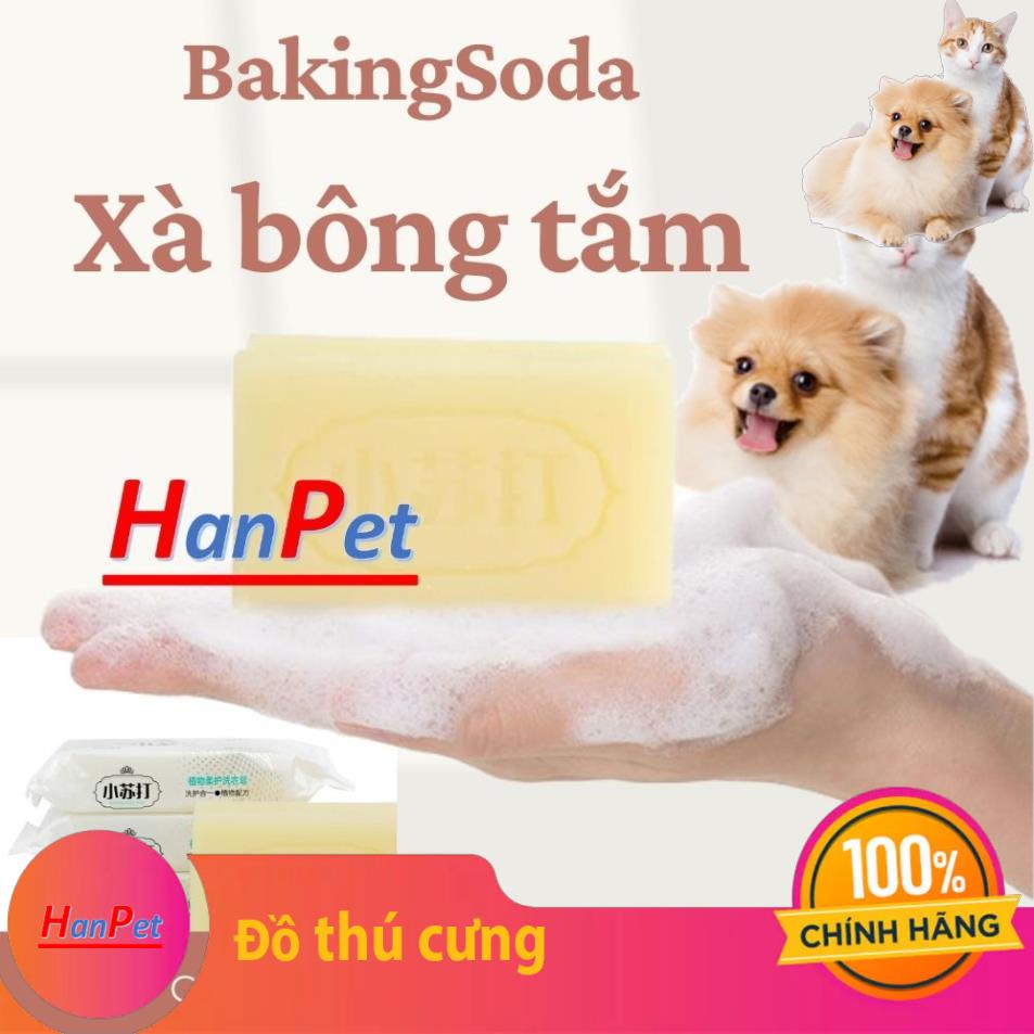Xà bông tắm chó mèo Bakingsoda hạn chế ve rận làm sạch vết bẩn