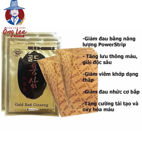 Cao dán sâm Hàn Quốc Gold red Ginseng