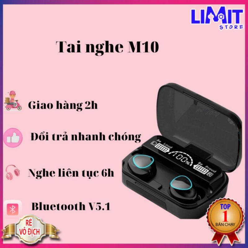 Tai nghe bluetooth M10 bản nâng cấp pin trâu. Bảo hành 6 tháng đổi mới