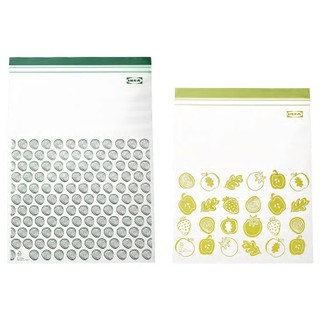 Hộp 30 túi zip lock đựng thực phẩm IKEA cỡ to 6L