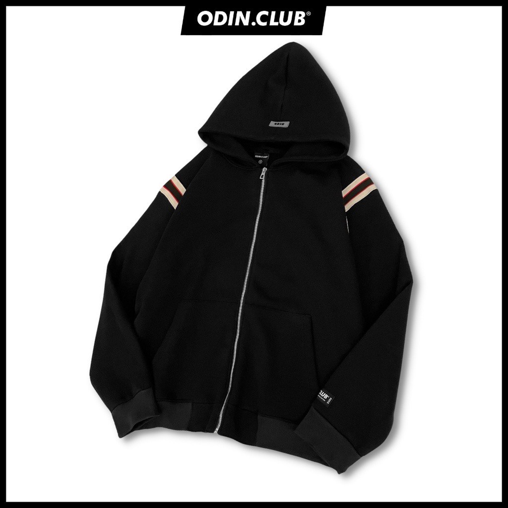Hoodie, áo khoác khoá kéo nỉ cao cấp ODIN form rộng unisex nam nữ mặc đều đẹp