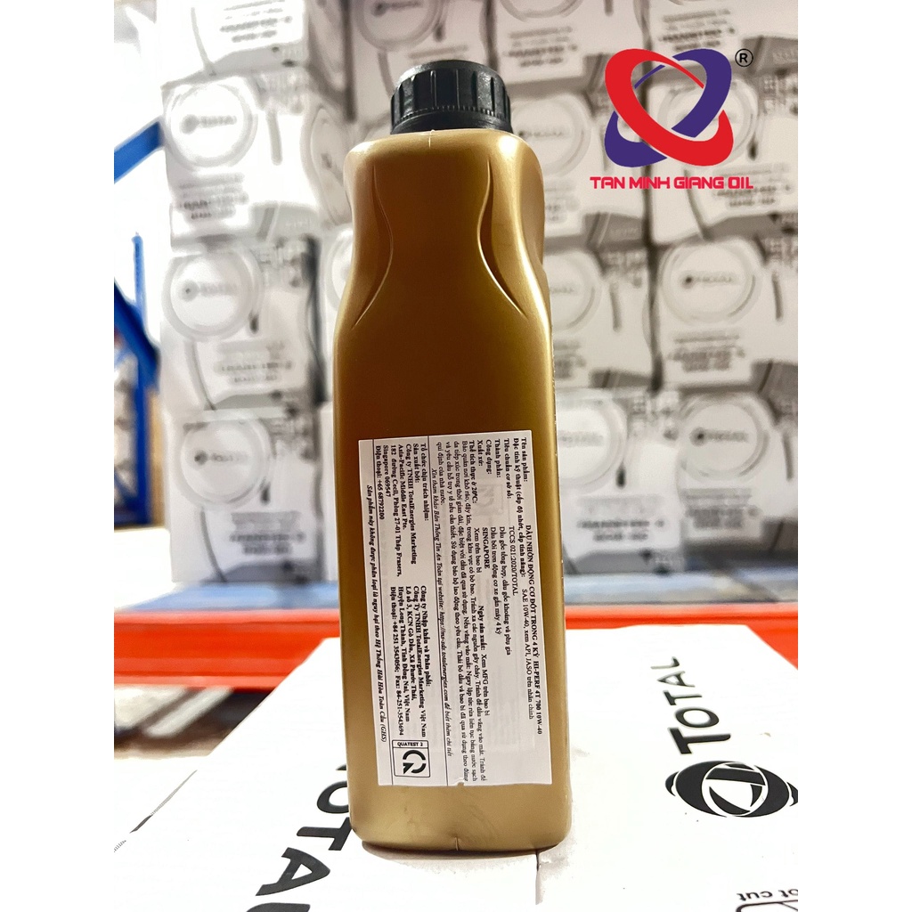 Nhớt xe máy bôi trơn cho động cơ TOTAL Hi Perf 4T 700 10W40