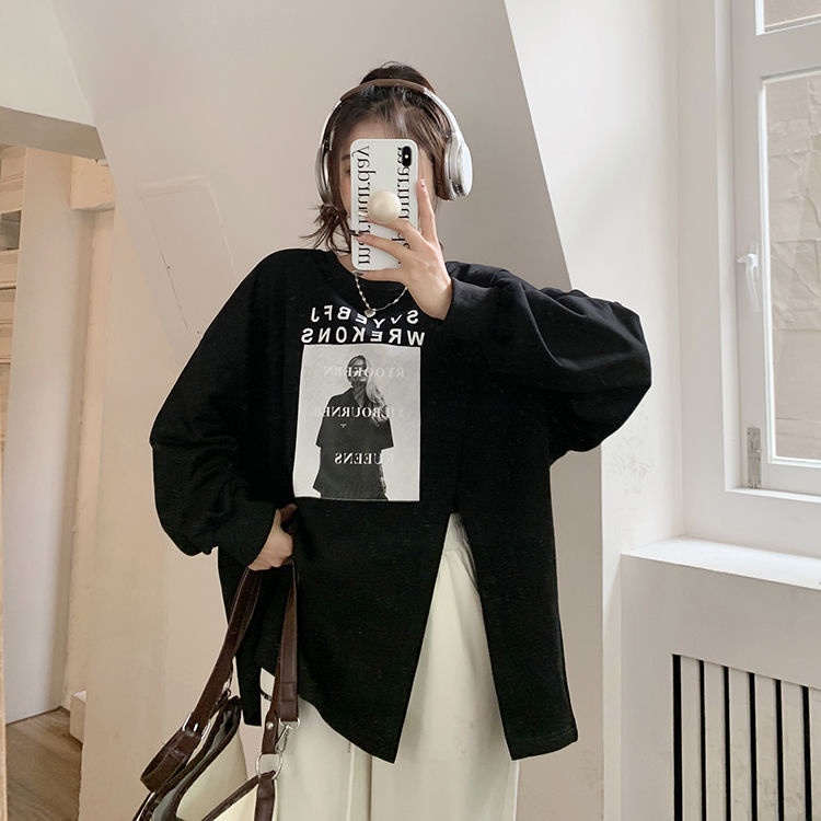 Áo Sweater Tay Dài Dáng Rộng Thiết Kế Mới 2022 Phong Cách Hàn Quốc Cho Nữ