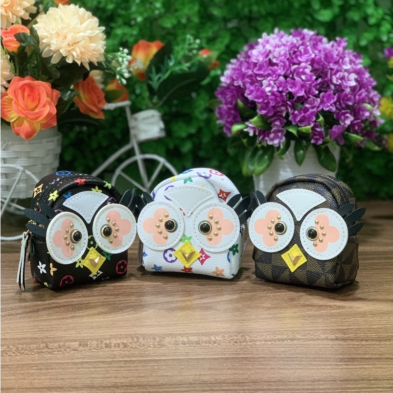 Móc khóa ba lô,đựng tiền hình cú mèo xinh sắn